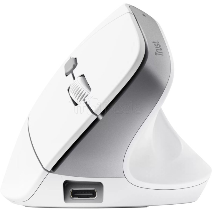 Souris sans fil ergonomique Trust Bayo II (Blanc) | Ordiland