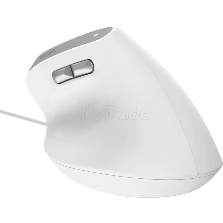 Souris filaire ergonomique Trust Bayo II (Blanc) | Ordiland