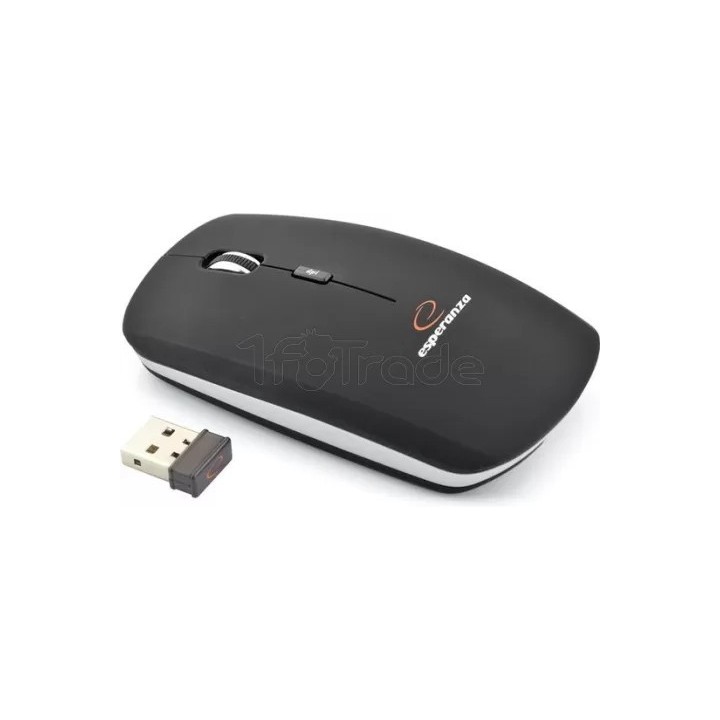 Souris sans fil Esperanza Saturn EM120 (Noir) | Ordiland
