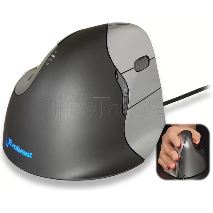 Souris filaire Evoluent Verticale 4 Small pour | Ordiland