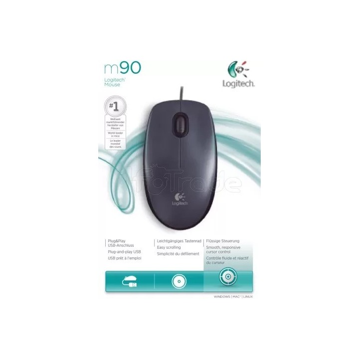 Souris filaire Logitech M90 (Noir) | Ordiland