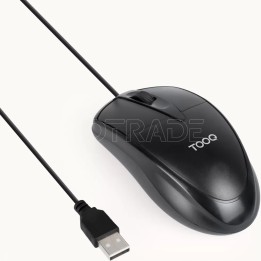 Souris filaire TooQ TQM-1001-B (Noir) | Ordiland