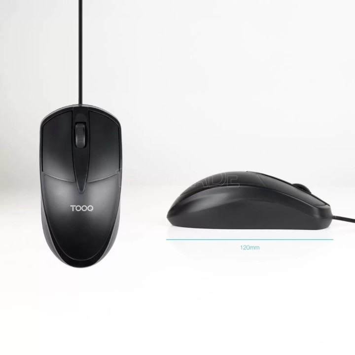 Souris filaire TooQ TQM-1001-B (Noir) | Ordiland