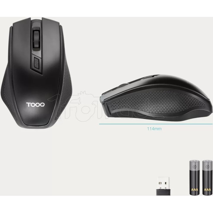Souris sans fil TooQ TQMW-1102-B (Noir) | Ordiland