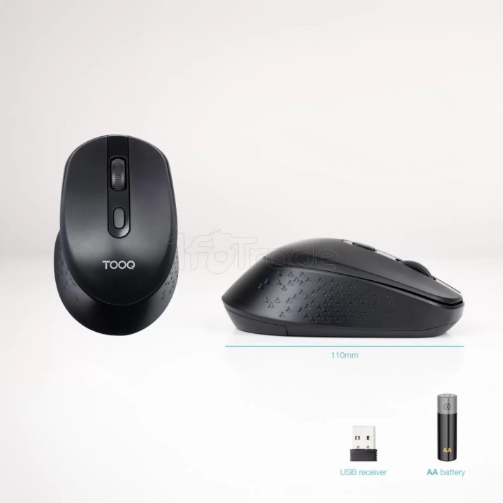 Souris sans fil TooQ TQMW-1101-B (Noir) | Ordiland