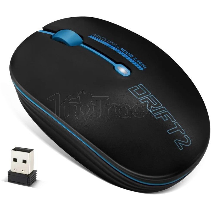 Souris sans fil Advance Drift 2 (Bleu) | Ordiland