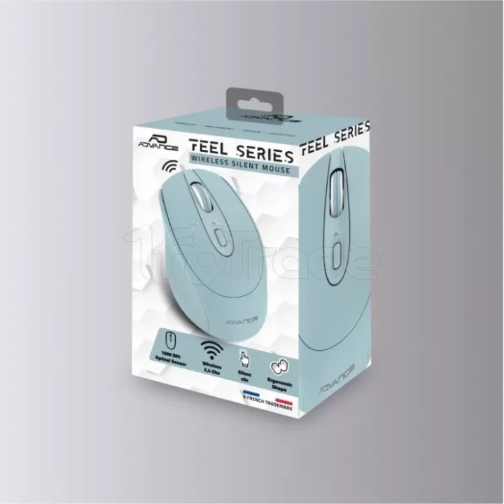 Souris sans fil Advance Feel (Bleu) | Ordiland