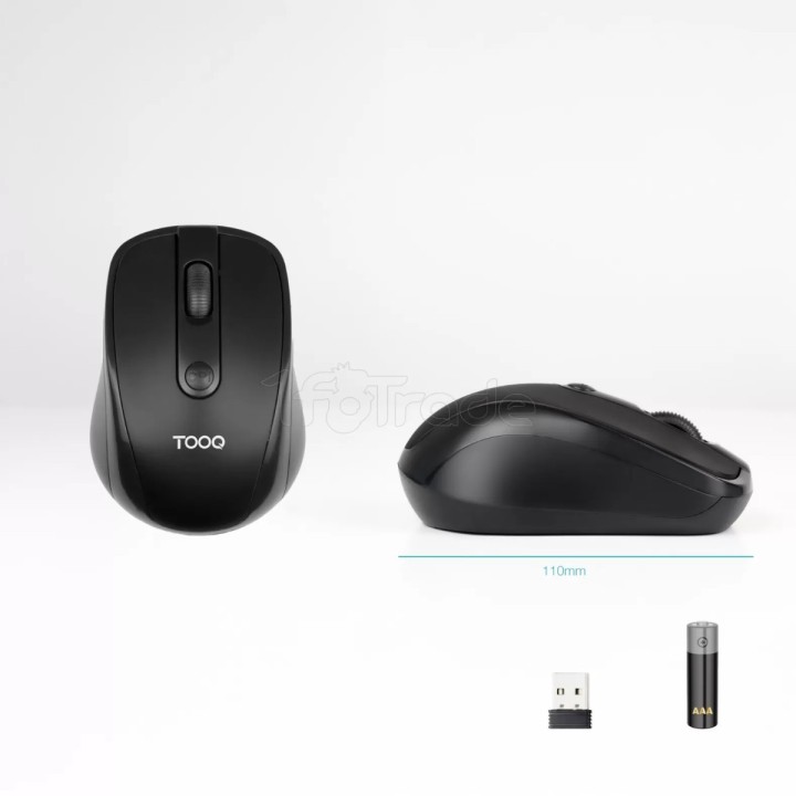 Souris sans fil TooQ TQMW-1103-B (Noir) | Ordiland