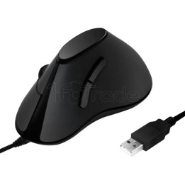 Souris filaire LogiLink verticale pour droitier (Noir) | Ordiland
