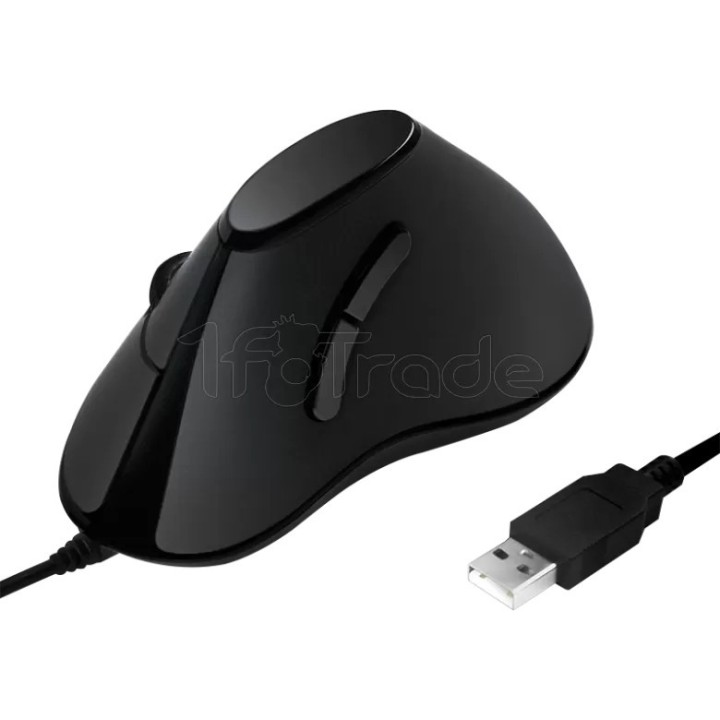 Souris filaire LogiLink verticale pour droitier (Noir) | Ordiland