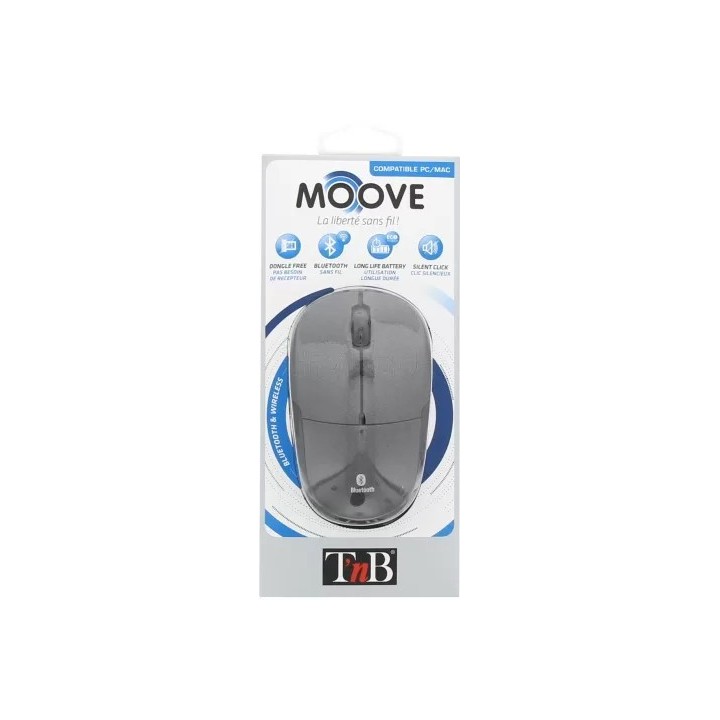 Souris sans fil Bluetooth T'nB (Noir) | Ordiland