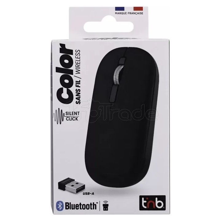 Souris sans fil T'nB Color 3 (Noir) | Ordiland