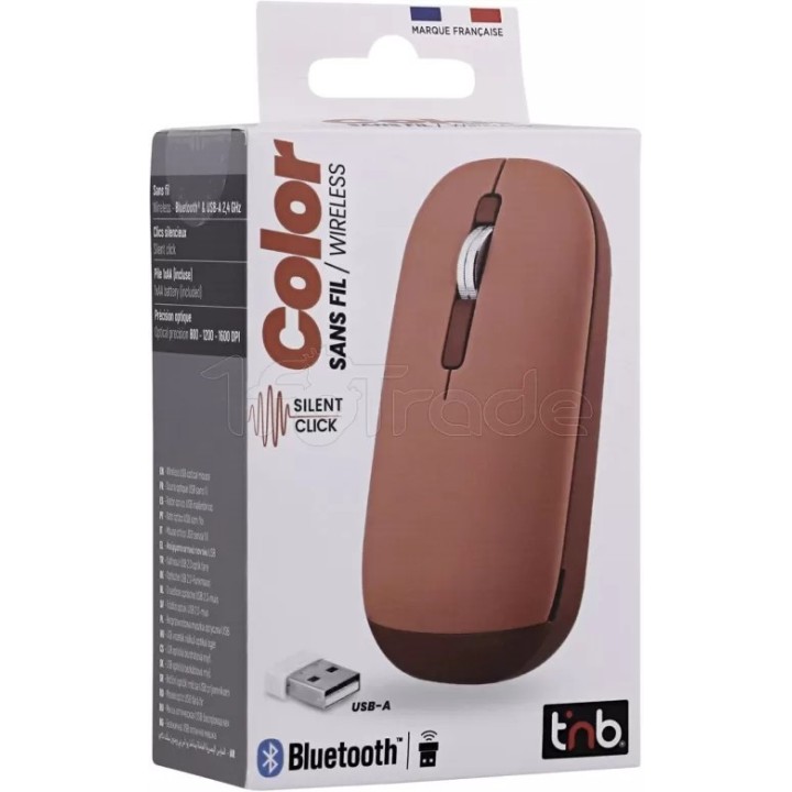Souris sans fil T'nB Color 3 (Rouge) | Ordiland
