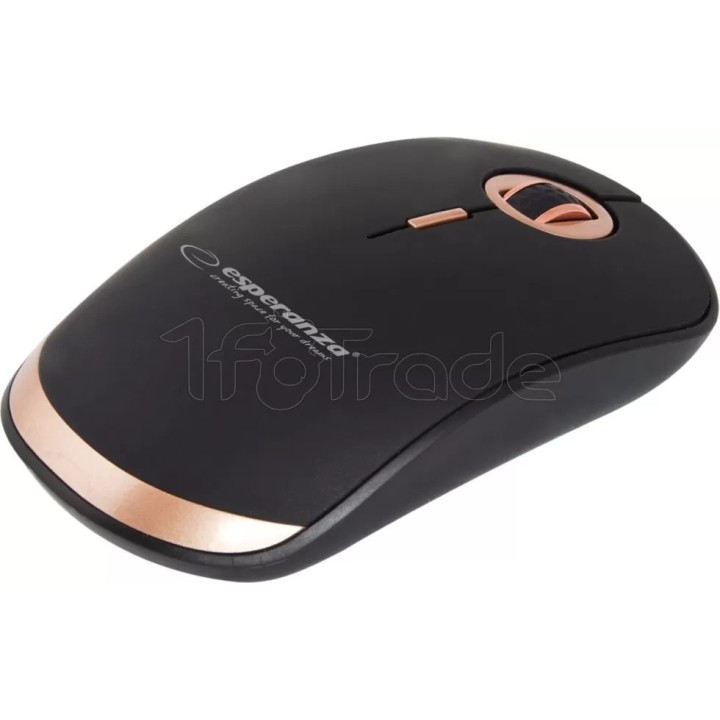 Souris sans fil Esperanza Acrux (Noir/Cuivre) | Ordiland