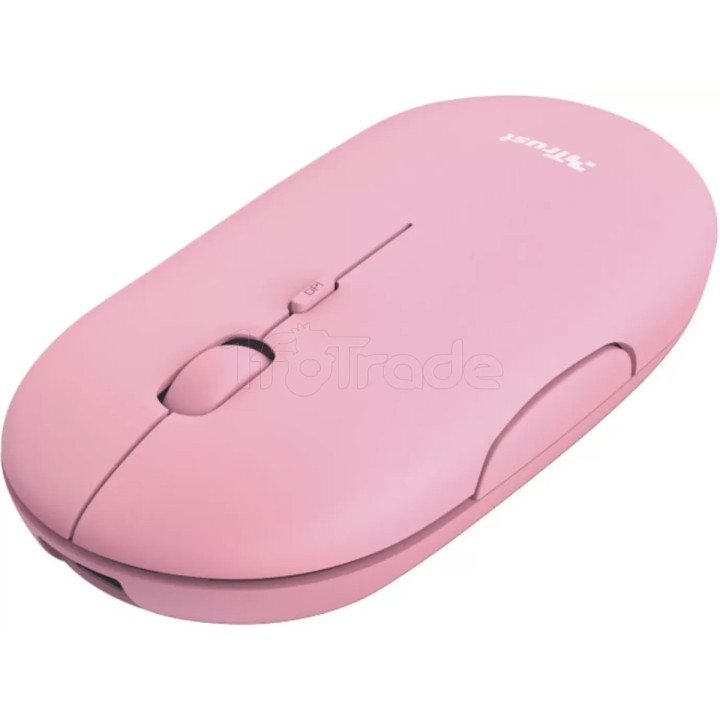 Souris sans fil Trust Puck (Rose) | Ordiland