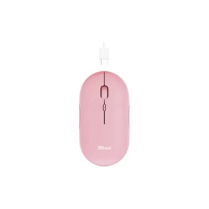Souris sans fil Trust Puck (Rose) | Ordiland