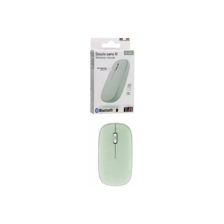 Souris sans fil Bluetooth T'nB Color (Vert) | Ordiland