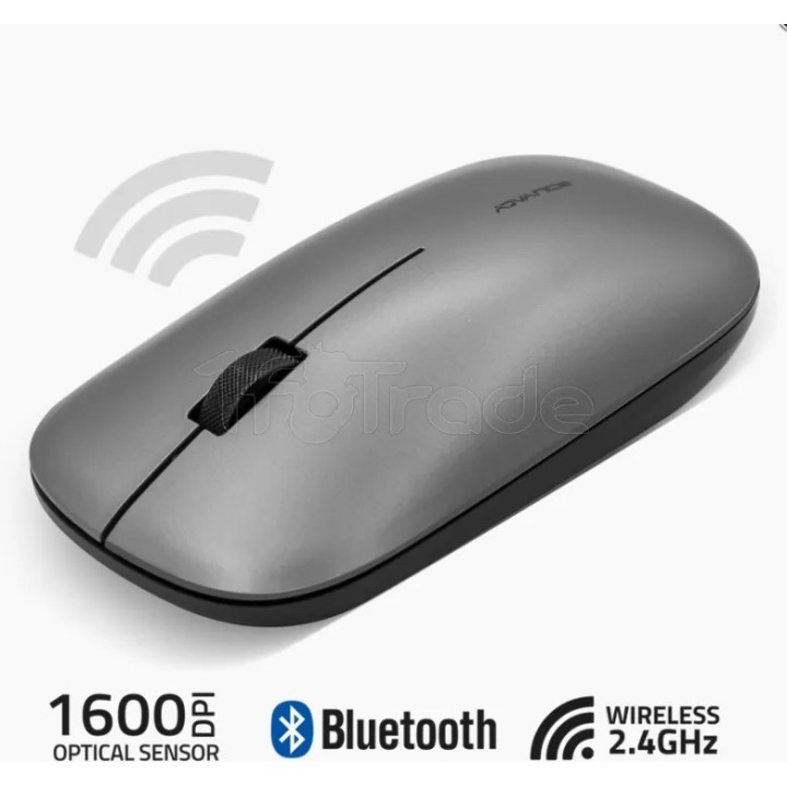 Souris sans fil Advance SlimFit (Gris) | Ordiland
