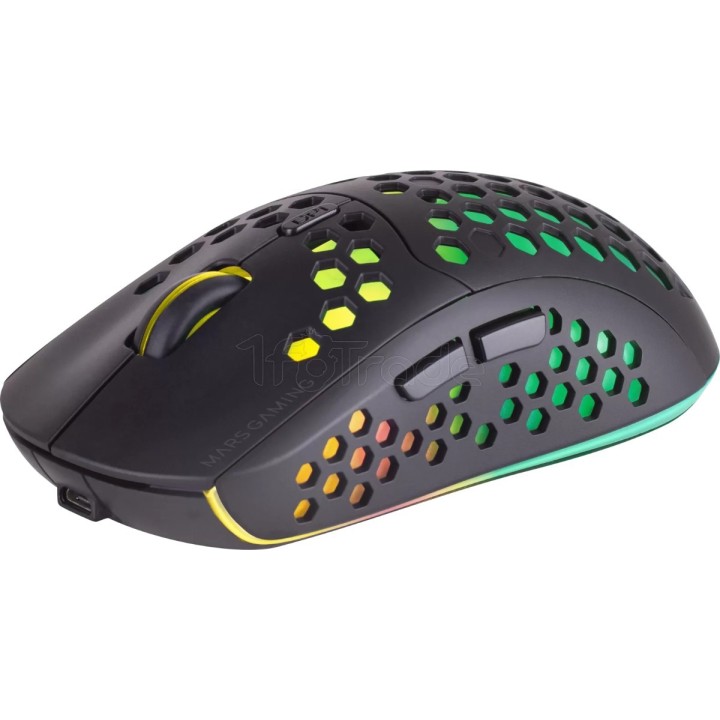 Souris sans fil Gamer Mars Gaming MMW3 RGB (Noir) | Ordiland
