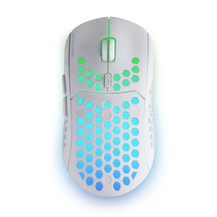 Souris sans fil Gamer Mars Gaming MMW3 RGB (Blanc) | Ordiland