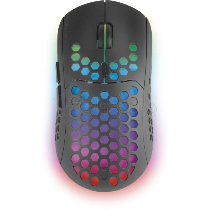 Souris sans fil Gamer Mars Gaming MMW3 RGB (Noir) | Ordiland