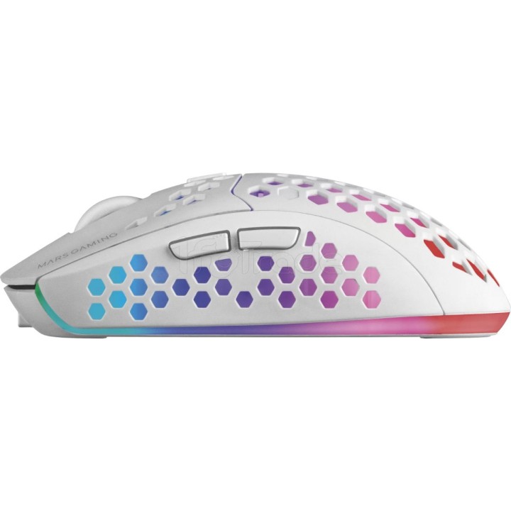 Souris sans fil Gamer Mars Gaming MMW3 RGB (Blanc) | Ordiland