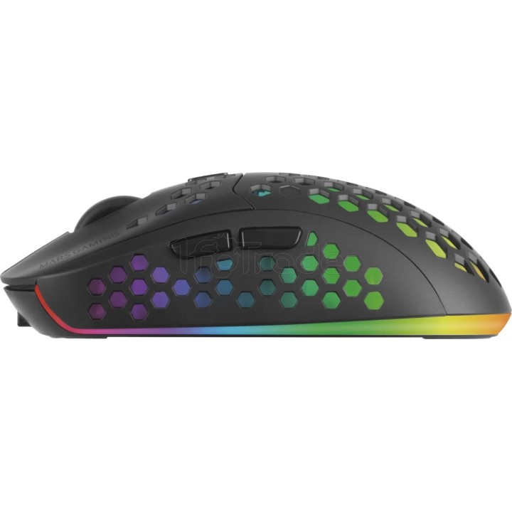 Souris sans fil Gamer Mars Gaming MMW3 RGB (Noir) | Ordiland