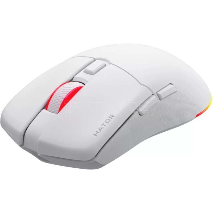 Souris sans fil Gamer Hator Pulsar 4 RGB (Blanc) | Ordiland