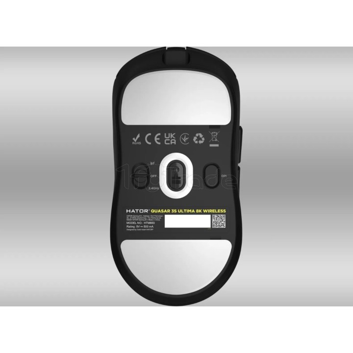 Souris sans fil Gamer Hator Quasar 3S Ultima 8K (Noir) | Ordiland