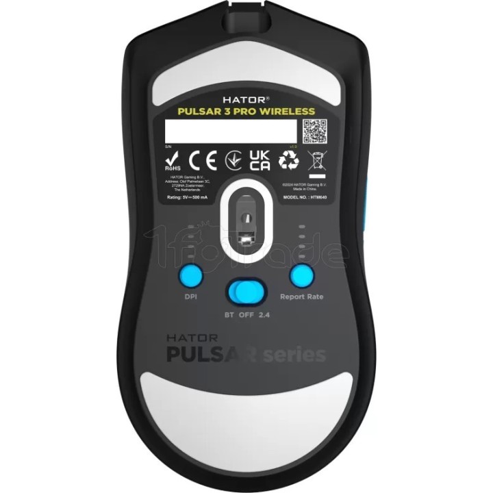 Souris sans fil Gamer Hator Pulsar 3 Pro RGB (Noir) | Ordiland