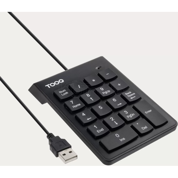 Clavier Pavé Numérique USB TooQ TQK-2001-B (Noir) | Ordiland