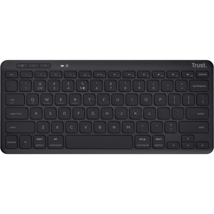 Clavier sans fil Bluetooth Trust Lyra (Noir) | Ordiland