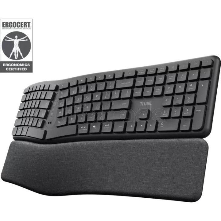 Clavier sans fil Trust Keyra (Noir) | Ordiland
