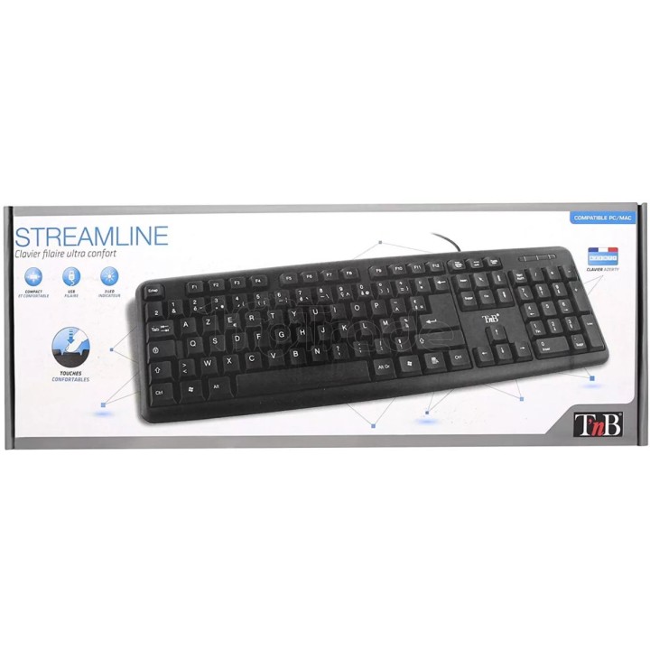 Clavier T'nB Bridge Streamline (Noir) | Ordiland