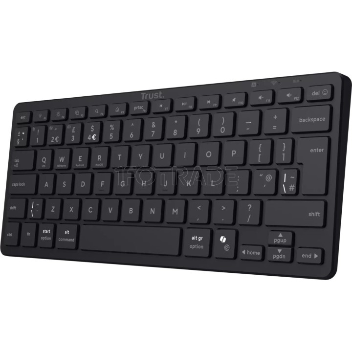 Clavier sans fil Trust Nado II (Noir) | Ordiland