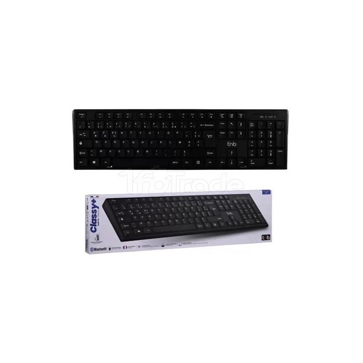 Clavier sans fil Bluetooth rechargeable T'nB Classy+ | Ordiland