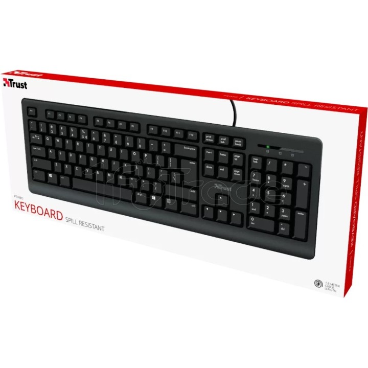 Clavier Trust Primo (Noir) | Ordiland