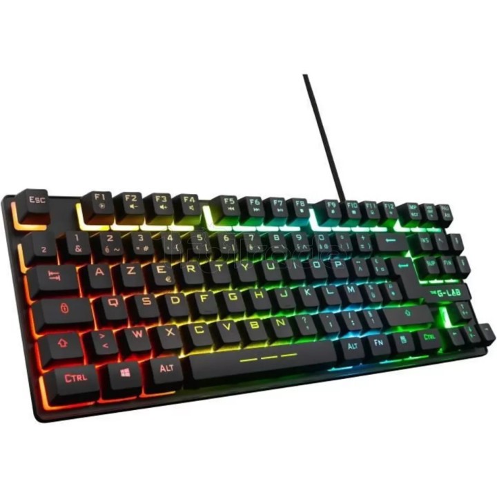 Clavier Gamer The G-Lab Keyz Caesium TKL RGB (Noir) | Ordiland