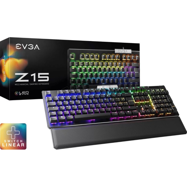Clavier Gamer mécanique (Kailh Silver) EVGA Z15 RGB | Ordiland