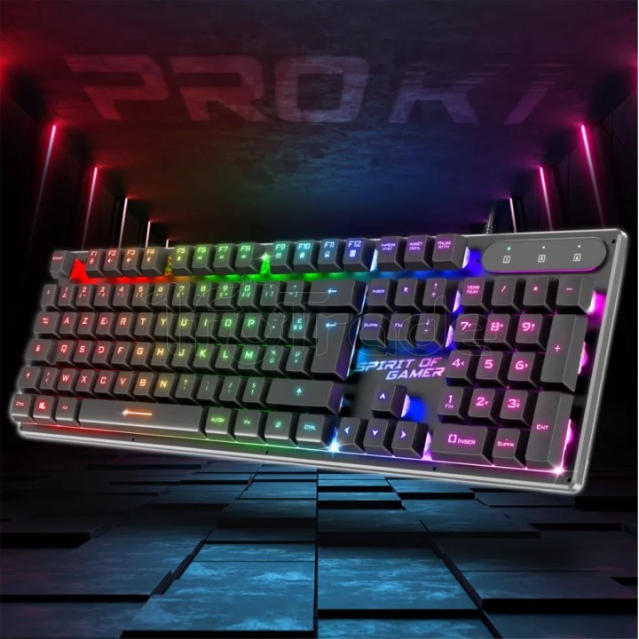 Clavier filaire Gamer Spirit of Gamer Pro-K1 RGB | Ordiland
