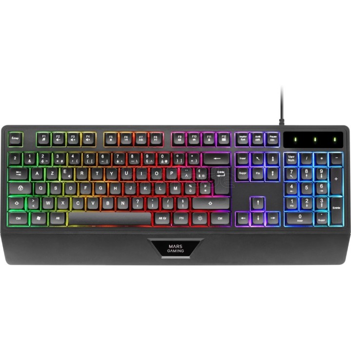 Clavier Gamer Mars Gaming MK124 RGB (Noir) | Ordiland