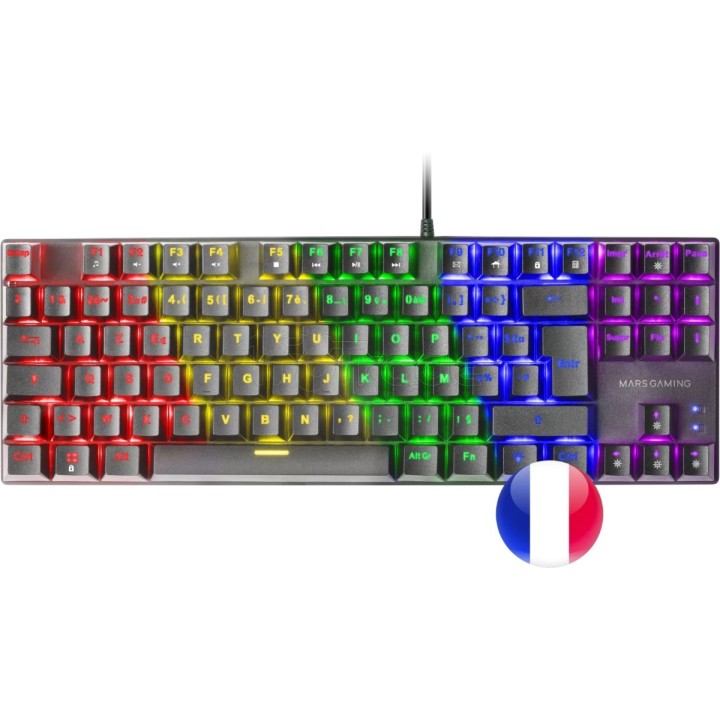 Clavier Gamer mécanique (Brown Switch) Mars Gaming | Ordiland