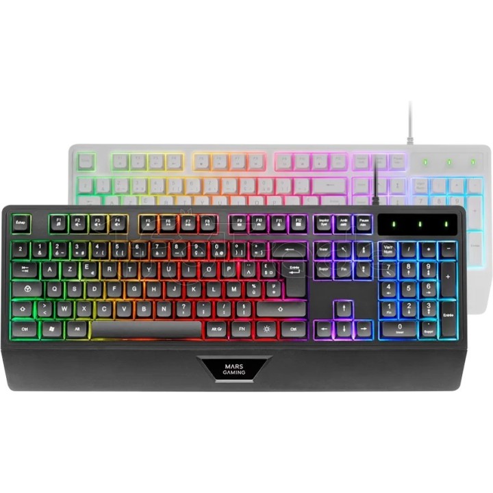 Clavier Gamer Mars Gaming MK124 RGB (Noir) | Ordiland