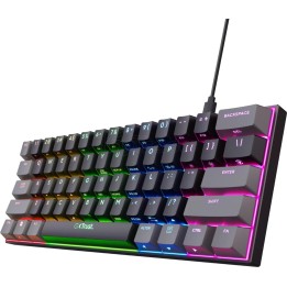 Clavier Gamer Trust GXT 867 Acira 60 Mini RGB (Noir) | Ordiland
