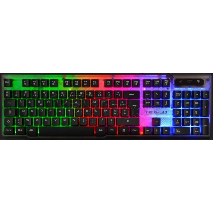 Clavier Gamer The G-Lab Keyz Neon RGB (Noir) | Ordiland