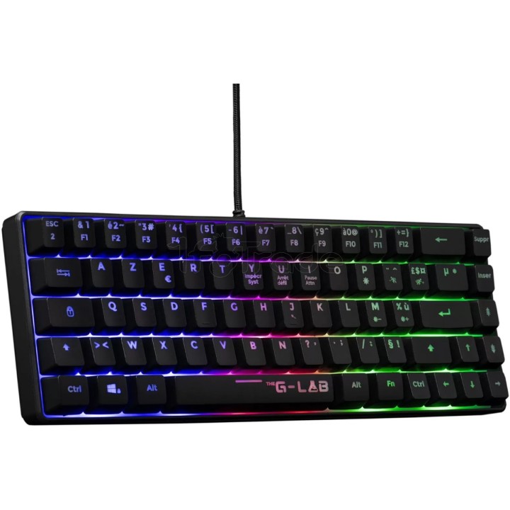Clavier Gamer The G-Lab Keyz Hydrogen TKL RGB (Noir) | Ordiland