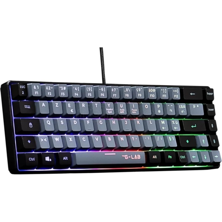Clavier Gamer The G-Lab Keyz Hydrogen GRB RGB (Noir) | Ordiland