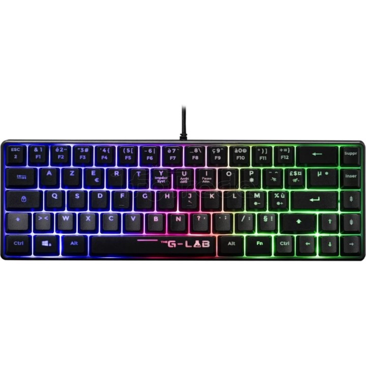 Clavier Gamer The G-Lab Keyz Hydrogen TKL RGB (Noir) | Ordiland