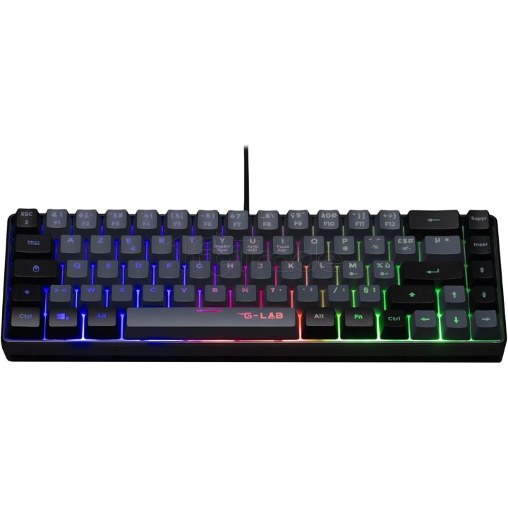Clavier Gamer The G-Lab Keyz Hydrogen BKG RGB (Noir) | Ordiland