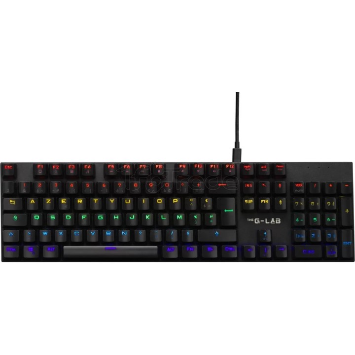 Clavier Gamer The G-Lab Keyz Carbon Ex RGB (Noir) | Ordiland